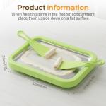 Instant Ice Cream Maker with 2 Scrapers, 2025 New Rolled Ice Cream Maker, Portable Stainless Steel Ice Cream Pan for Family Party, Easy Clean DIY Homemade Ice Cream Tray (Pink)