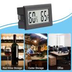 Mini Digital Thermometer 2-Pack Hygrometer Indoor Humidity Monitor Temperature Humidity Gauge Meter with Fahrenheit (℉) for Humidors, Greenhouse, Garden, Cellar, Closet Etc by DWEPTU