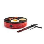 Holstein Housewares 12” Crepe Maker - Adjustable Temperature Control - Nonstick Griddle for Versatile Cooking of Crepes, Quesadillas, Pancakes, Eggs, Bacon & More - Easy to Clean - Indicator Lights