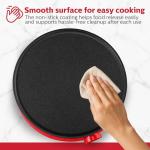 Holstein Housewares 12” Crepe Maker - Adjustable Temperature Control - Nonstick Griddle for Versatile Cooking of Crepes, Quesadillas, Pancakes, Eggs, Bacon & More - Easy to Clean - Indicator Lights