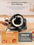FOHERE 2-in-1 Waffle Maker & Omelette Maker, 1400W Double Belgian Waffle Iron 180° Flip, Adjustable Browning Control, Rotating & Nonstick Pans, Removable Drip Tray, Cool Touch Handle (Dark Black)