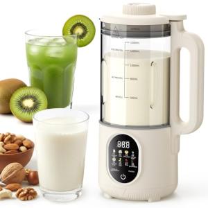 55oz Nut Milk Maker, 10-in-1 Plant Milk Maker Machine, 800W 20-Blade Smooth Blend — Soy/Almond/Oat Milk Maker — Hot Max 27oz, One-Touch, Auto Clean 2-Min, 12-H Delay, 4-H Keep Warm