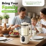 55oz Nut Milk Maker, 10-in-1 Plant Milk Maker Machine, 800W 20-Blade Smooth Blend — Soy/Almond/Oat Milk Maker — Hot Max 27oz, One-Touch, Auto Clean 2-Min, 12-H Delay, 4-H Keep Warm