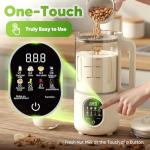 55oz Nut Milk Maker, 10-in-1 Plant Milk Maker Machine, 800W 20-Blade Smooth Blend — Soy/Almond/Oat Milk Maker — Hot Max 27oz, One-Touch, Auto Clean 2-Min, 12-H Delay, 4-H Keep Warm