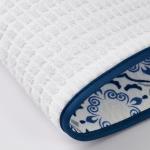 FRESHMINT Printed Dish Drying Mats for Kitchen Counter 2 Pack Absorbent Reversible Drying Mats Microfiber Kitchen Countertop Protector Dishes Drying Pad Extra Large 18"x16" Dish Mat