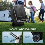 EUHOMY 12 Volt Refrigerator, 47QT(45L) Dual Zone Electric Cooler, Portable Freezer 12V/24V DC 110-240V AC, 12V Fridge -4℉~68℉, 12V Cooler with Wheels & Basket for Travel, Truck, Camping, Boat