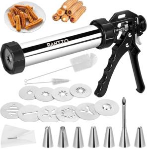 Stainless Steel Churro Maker with Piping Kit