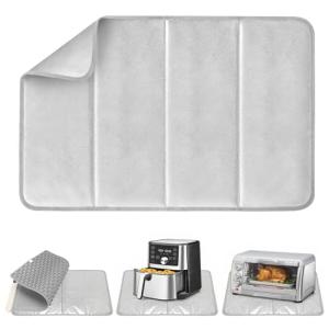 FYY Heat-resistant Mat for Food Warming Mats - 23×15.4 inch Tables Protected, Up to 50% Temperature Block, Foldable and Space-Saving, Waterproof, Oil-Resistant (Not Include Food Warming Mat)