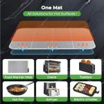 FYY Heat-resistant Mat for Food Warming Mats - 23×15.4 inch Tables Protected, Up to 50% Temperature Block, Foldable and Space-Saving, Waterproof, Oil-Resistant (Not Include Food Warming Mat)