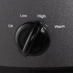 7-Quart Charcoal Crockpot Slow Cooker