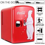 Coca Cola Polar Bear Mini Fridge Compact and Cute Refrigerator for Bedroom Office Dorm Travel Skincare Snacks and Drinks Small Portable Fridge with Adorable Polar Bear Design Perfect for Any Space