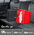 Coca Cola Polar Bear Mini Fridge Compact and Cute Refrigerator for Bedroom Office Dorm Travel Skincare Snacks and Drinks Small Portable Fridge with Adorable Polar Bear Design Perfect for Any Space