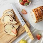 Bread Knife, Ohola 8 inch Serrated Bread Knife for Homemade Bread, Bread Cutter for Slicing Bagels, Cake (Latest Fun Design)