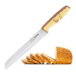 Bread Knife, Ohola 8 inch Serrated Bread Knife for Homemade Bread, Bread Cutter for Slicing Bagels, Cake (Latest Fun Design)