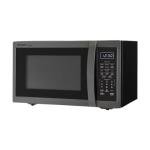 SHARP Countertop Microwave Oven with Removable 12.4" Carousel Turntable, 1.4 Cubic Feet, 1100 Watt, Black Stainless Steel