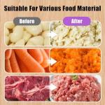 Electric Garlic Chopper, 320ML Portable Veggie Chopper, Rechargeable Vegetable Chopper,Garlic Grinder Masher Onion Chopper, Blender to Vegetable, for Ginger, Nuts,Chili, Fruit, Meat and Spices