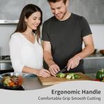 4-Piece Fruit Knife Set 7.88-inch stainless steel paring knife Straight blade with pointed tip design PP plastic ergonomic handle Specifically designed for cutting fruits and vegetables,Black.