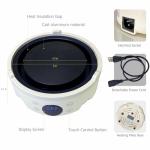 Mini Hot Plate Electric - Portable hot plate, Small Hot Plate, Mini Electric Stove, Perfect Size For Moka Pot, Melting Wax And More, Suitable For Kitchen, RV camping, Outdoor, 600W, 9 heat levels