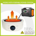 Mini Hot Plate Electric - Portable hot plate, Small Hot Plate, Mini Electric Stove, Perfect Size For Moka Pot, Melting Wax And More, Suitable For Kitchen, RV camping, Outdoor, 600W, 9 heat levels