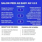 Electric Foot Callus Remover Kit, Elmchee Rechargeable Callous removers 3 Grinding Heads Waterproof Foot Scrubber File, Professional Pedicure Tools kit Feet Care for Dead, Cracked Dry Skin