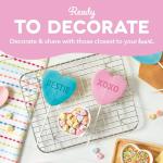 DASH x Sweethearts® Mini Waffle Maker - 4” Waffle, Heart Shaped Waffle, Nonstick Waffle Iron with Quick Heat-Up, Perfect Mini Waffle Maker for Kids and Families, Valentines Day - XOXO (Pink)