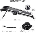 Masthome Mandoline Food Slicer Adjustable Thickness for Cheese Fruits Vegetables Stainless Steel Food Cutter Slicer Dicer with Extra Brush and Blade Guard for Kitchen