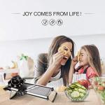 Masthome Mandoline Food Slicer Adjustable Thickness for Cheese Fruits Vegetables Stainless Steel Food Cutter Slicer Dicer with Extra Brush and Blade Guard for Kitchen
