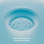 Goodful Silicone Popcorn Popper, Collapsible Hot Air Microwavable Popcorn Maker, Bowl Made without BPA, Blue