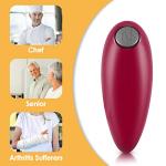 Auto Electric Can Opener: Open Your Cans with A Simple Press of Button - Automatic, Hands Free, Smooth Edge, Battery Operated