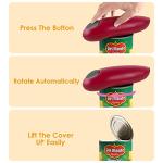 Auto Electric Can Opener: Open Your Cans with A Simple Press of Button - Automatic, Hands Free, Smooth Edge, Battery Operated
