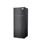 BLACK+DECKER 7.7 Cu. Ft. Top Mount Refrigerator with Freezer, 2 Door Fridge with Top Freezer and Mechanical Temperature Control, For Homes and Apartments, BDA77LAB, Black