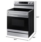 Samsung NE63A6511SS 6.3 Cu. Ft. Stainless Smart Freestanding Electric Range