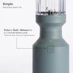 The Beast Mini Blender | Mini Countertop Kitchen Blender | Blend Smoothies and Shakes, Dressings, Sauces, Dips | Straw Cap and Straws Included | 600W (Mist)