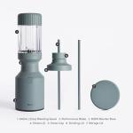 The Beast Mini Blender | Mini Countertop Kitchen Blender | Blend Smoothies and Shakes, Dressings, Sauces, Dips | Straw Cap and Straws Included | 600W (Mist)