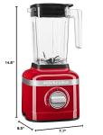 KitchenAid K150 3 Speed Ice Crushing Blender with 2 Personal Blender Jars - KSB1332Y - Passion Red