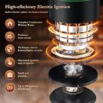 AMZSEAT Electric Whiskey Smoker Kit-Rechargeable Cocktail Smoker Set with 6 Wood Chips - Unique Bourbon & Old Fashioned Drinks Smoker, Ideal Christmas, Birthday, Gifts for Men, Dad, Husband