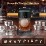 AMZSEAT Electric Whiskey Smoker Kit-Rechargeable Cocktail Smoker Set with 6 Wood Chips - Unique Bourbon & Old Fashioned Drinks Smoker, Ideal Christmas, Birthday, Gifts for Men, Dad, Husband