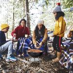 ROVSUN Kamado Charcoal Grill and Smoker with Cast Iron Grate, Portable, Best Small BBQ Grill for Indoor/Outdoor Use, 13’’ Mini Max, Black