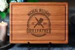 Personalized Dad Cutting Board, Custom BBQ Gifts for Dad, Husband, Boyfriend, Grandpa, Engraved Wood Grill Board for Christmas, Father's Day, Anniversary, Birthday, Unique Grill Master Gift for Men