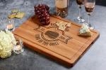 Personalized Dad Cutting Board, Custom BBQ Gifts for Dad, Husband, Boyfriend, Grandpa, Engraved Wood Grill Board for Christmas, Father's Day, Anniversary, Birthday, Unique Grill Master Gift for Men