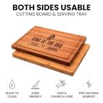 Personalized Dad Cutting Board, Custom BBQ Gifts for Dad, Husband, Boyfriend, Grandpa, Engraved Wood Grill Board for Christmas, Father's Day, Anniversary, Birthday, Unique Grill Master Gift for Men