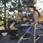 ROVSUN Kamado Charcoal Grill and Smoker with Cast Iron Grate, Portable, Best Small BBQ Grill for Indoor/Outdoor Use, 13’’ Mini Max, Black