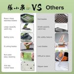 8-in-1 Vegetable Chopper with Container - Veggie Onion Salad Chopper, Mandoline Slicer, French Fry Cutter, Kitchen Gadgets with Cleaning Tools