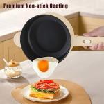 Dezin Electric Cooker, 2L Non-Stick Sauté Pan, Rapid Noodles Cooker, Mini Pot for Steak, Egg, Fried Rice, Ramen, Oatmeal, Soup with Power Adjustment, College Dorm Room Essential(Egg Rack Included)
