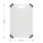 Dexas Non-Slip Cutting Board 18"x 12" with Wraparound Grips, NSF Certified