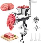 Meat Grinder Manual Mincer - Manual Meat Grinder Sausage Maker Table Mount Pork Mincer Sausage Stuffer Funnel Make Homemade Burger Patties Hand Operated Kitchen Tool-JZL