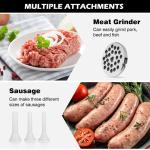 Meat Grinder Manual Mincer - Manual Meat Grinder Sausage Maker Table Mount Pork Mincer Sausage Stuffer Funnel Make Homemade Burger Patties Hand Operated Kitchen Tool-JZL