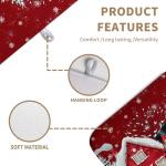 Christma Snowman Dish Drying Mat Winter Snowflake Large Kitchen Mats Dish Drying Pad Red Absorbent Dish Dryer Mat for Kitchen Countertops Microfiber Drainer Pad Dish Drying Mats (18x24 in)