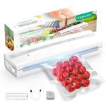 Vacuum Sealer Machine With Vacuum Sealer Bags, Dry/Moist Compact Full Automatic Food Sealer, Air Sealer Machine with Vacuum Seal Rolls, Bag Cutter,