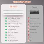 Vacuum Sealer Machine With Vacuum Sealer Bags, Dry/Moist Compact Full Automatic Food Sealer, Air Sealer Machine with Vacuum Seal Rolls, Bag Cutter,